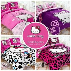 Kids Hello Kitty NEW COLLECTION Bedding Duvet Cover Bedding Set Twin Full/Queen