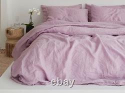Lavender Linen Bedding Set Queen Comforter Twin Full Queen King Duvet Set