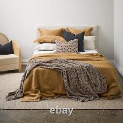 Light Brown Linen Duvet Cover Bedding Quilt Twin Full Double Queen King Size