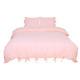 Light Pink Linen Bedding Set Queen Comforter Twin Full Queen King Duvet Set