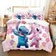 Lilo & Stitch Quilt Duvet Cover Set Full Bed Linen Twin Doona Cover