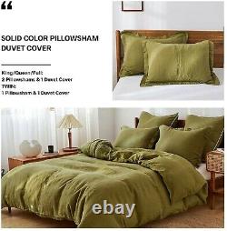 Linen Duvet Cover Olive Green Duvet Cover king queen full twin duvet cover