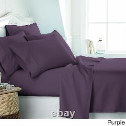 Linen Ultra Soft 800TC 100% Egyptian Cotton Twin/Full/Queen/King Plum Solid