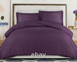 Linen Ultra Soft 800TC 100% Egyptian Cotton Twin/Full/Queen/King Plum Solid