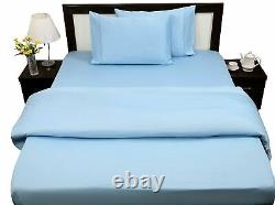 Linen Ultra Soft 800TC 100% Egyptian Cotton Twin/Full/Queen/King Sky Blue Solid