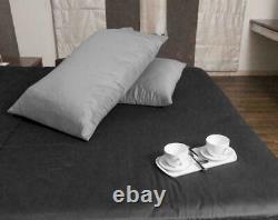 Linen Ultra Soft 800 TC 100% Egyptian Cotton Twin/Full/Queen/King Silver Solid