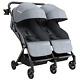 Lithe Double Stroller, Lightweight Twin Stroller With Aluminum Frame And Two Lar