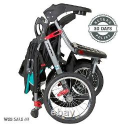 Luxury Double Baby Stroller Twins Jogger Push Kids Travel Infant Seat MP3 Sound