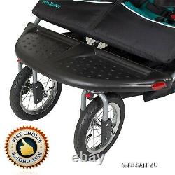 Luxury Double Baby Stroller Twins Jogger Push Kids Travel Infant Seat MP3 Sound
