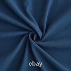 Luxury Soft 1000/1200 ThreadCount EgyptianCotton Navy Blue Solid All Bedding Set