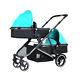 Luxury Baby Stroller 2 In 1 Twins Tandem Double Second Seat Folding Pushchair