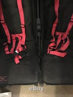 Mac By Maclaren Twin Pushchair Double Black/Red