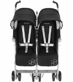 Maclaren 2016/2017 Baby Twin Techno Double Stroller Black
