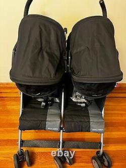 Maclaren Twin Black Stroller