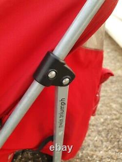 Maclaren Twin Triumph Black/red- Double Seat Stroller