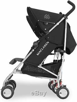 Maclaren Twin Triumph Stroller Double Buggy Pram Pushchair Push Chair Black New