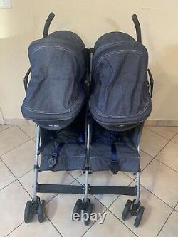 Maclaren twin triumph Denim Double stroller. Excellent Condition