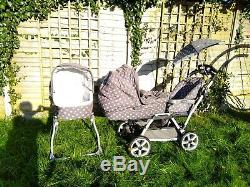 Mamas And Papas Ultima Duette Twin Pram Buggy Travel System Cot RRP £1329+