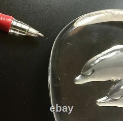 Mats Jonasson Crystal Sculpture Double Angel Fish, Baby Seal, Elephant Dolphin