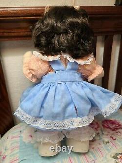 Mattel My Child Doll Brunette Double Topknot With Blue Eyes