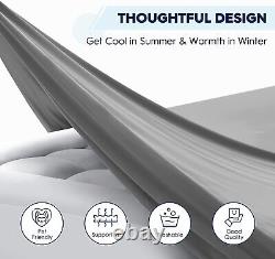 Mattress Topper Summer Cool Soft Dual Layer Mattress Pad Fitted Sheet King Size