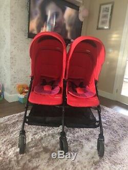 Maxi Cosi Dana For 2 Red Double Twin Pram Stroller