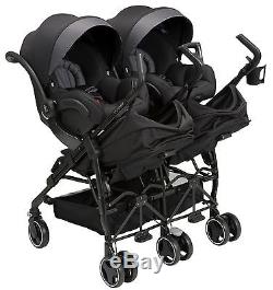 Maxi-Cosi Dana For 2 Twin Baby Baby Double Stroller Devoted Black NEW 2017