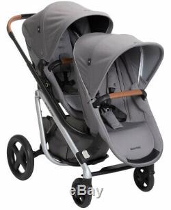 Maxi-Cosi Lila Modular Twin Baby Double Stroller with Second Seat Nomad Grey NEW