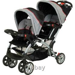 Millennium Baby Trend Sit N Stand Plus Double Stroller Twin Car Seat Carrier New