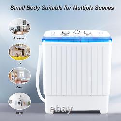Mini Twin Tub Portable Washing Machine, 20 Lbs Large Capacity Washer and Dryer C