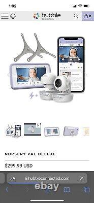 Motorola Double Nursery Pal Deluxe Twin 5 Smart HD Wi-Fi Video Baby Monitor