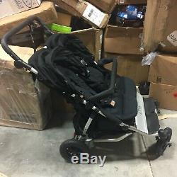 Mountain Buggy 2018 Duet Folding Baby Twin Double Stroller in Black