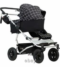 Mountain Buggy 2020 Duet V3 Double Twin Buggy Baby Stroller in Grid
