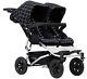 Mountain Buggy Duet Compact All Terrain Twin Baby Double Stroller Grid New 2017