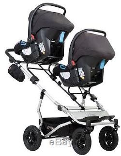 Mountain Buggy Duet Compact All Terrain Twin Baby Double Stroller Grid NEW 2017