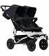 Mountain Buggy Duet V3 Compact All Terrain Twin Baby Double Stroller Black New