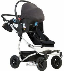 Mountain Buggy Duet V3 Compact All Terrain Twin Baby Double Stroller Black NEW