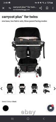 Mountain Buggy Luxury carrycot for Twins open box Brand new never used