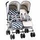 My Babiie Dreamiie By Samantha Faiers Mb22 Twin Stroller Pushchair