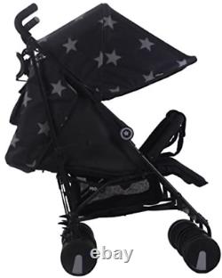 My Babiie MB22 Black Stars Twin Stroller