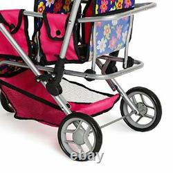 My First Twin Doll Stroller Double Umbrella Stroller Baby Doll Accessories