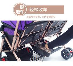NEW 2020Twins Double Baby Stroller Can Sit Lie Lightweight Double Stroller Pram