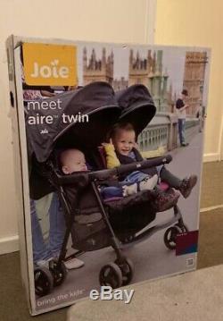 NEW BOXED Joie Aire Twin Pink/Blue Pushchairs Double Seat Stroller Baby Toddler