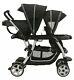 New Graco Ready2grow Double Seat Stroller Onyx Twins Sit Stand Multiple Position