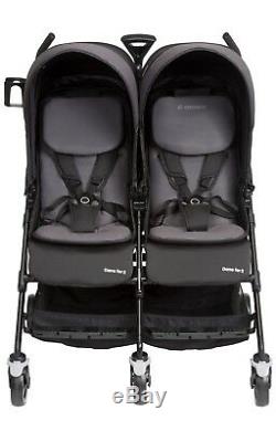 NEW Maxi Cosi Dana Baby Stroller for 2 Two Twin in Devoted Black