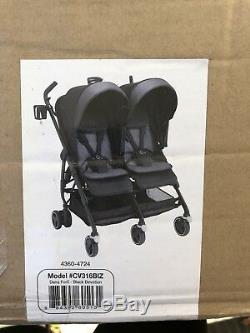 NEW Maxi Cosi Dana Baby Stroller for 2 Two Twin in Devoted Black