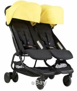 NEW Mountain Buggy Nano Duo Stroller Twin Double 2 Seat Compact Pram Cyber NEW