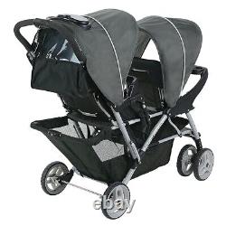 NIB Graco DuoGlider Double Stroller Lightweight Double Stroller Glacier Fashion