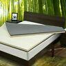 Nesaila Bamboo Charcoal Latex Mattress Topper 3.15 Inch Double Layer Pad