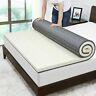 Nesaila Bamboo Charcoal Latex Mattress Topper Twin 3.15 Inch Double Layer-save